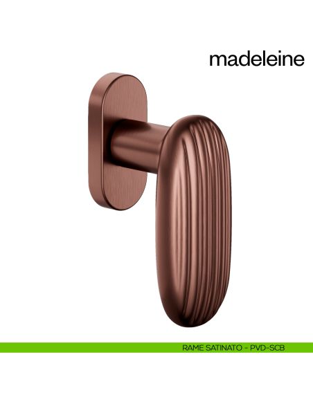 Maniglia per finestra martellina DK Madeleine dnd PVD rame satinato