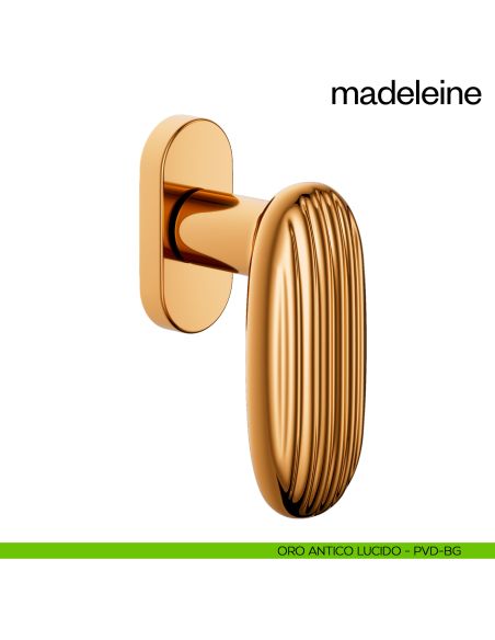 Maniglia per finestra martellina DK Madeleine dnd PVD oro antico lucido