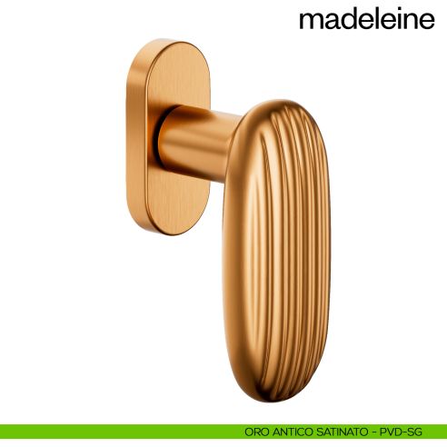 Maniglia per finestra martellina DK Madeleine dnd PVD oro antico satinato