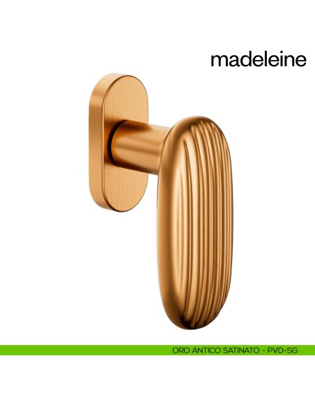 Maniglia per finestra martellina DK Madeleine dnd PVD oro antico satinato