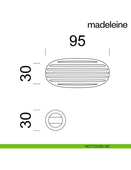 Maniglia per porta Madeleine dnd Handles con rosetta minimale Unico nottolino wc