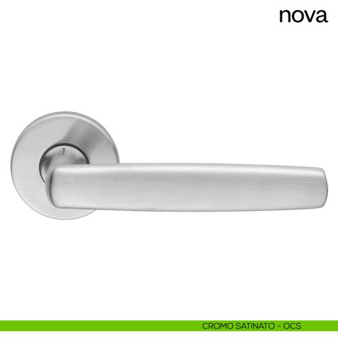 Maniglia per porta Nova dnd Handles con rosetta e bocchetta tonda