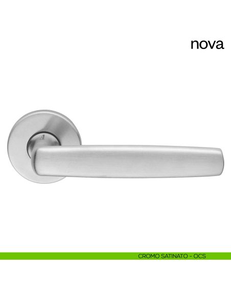 Maniglia per porta Nova dnd Handles con rosetta e bocchetta tonda