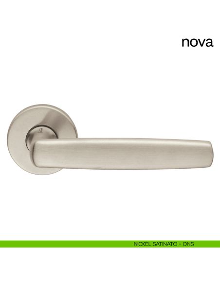 Maniglia per porta Nova dnd Handles con rosetta e bocchetta tonda