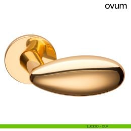 Maniglia a uovo per porta Ovum Dnd Handles con rosetta tonda 2