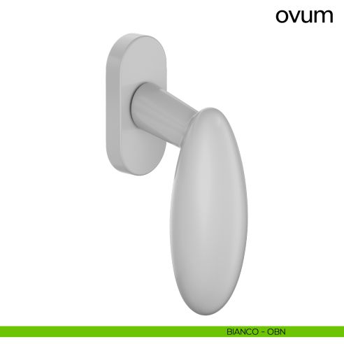 Maniglia per finestra martellina DK Ovum dnd bianco
