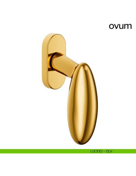 Maniglia per finestra martellina DK Ovum dnd lucido