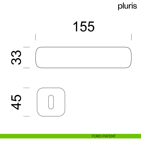 Maniglia per porta Pluris dnd Handles foro patent