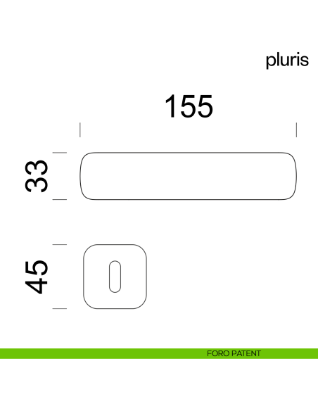 Maniglia per porta Pluris dnd Handles foro patent