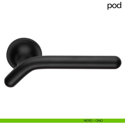 Maniglia per porta Pod dnd handles con rosetta tonda nero