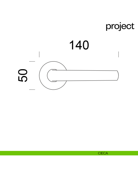 Maniglia per porta Project dnd Handles cieca