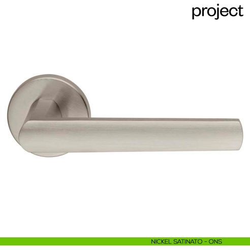 Maniglia per porta Project dnd Handles nickel satinato