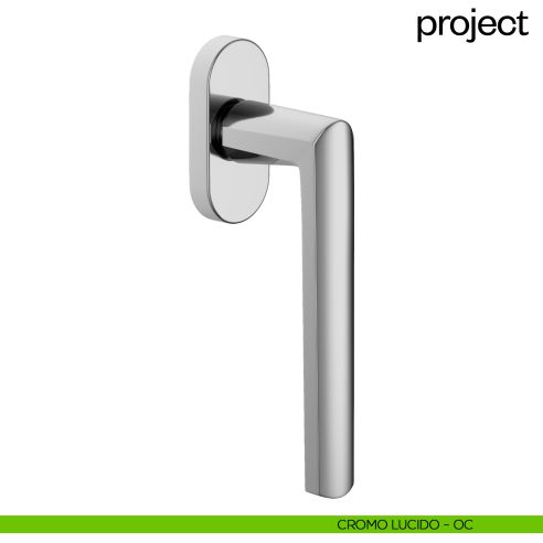 Maniglia per finestra martellina DK Project dnd cromo lucido