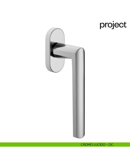 Maniglia per finestra martellina DK Project dnd cromo lucido