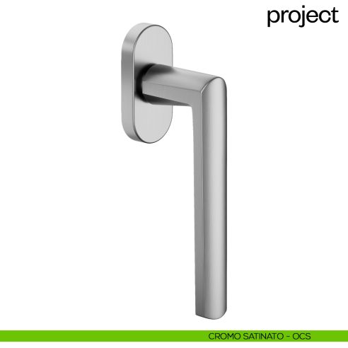 Maniglia per finestra martellina DK Project dnd cromo satinato