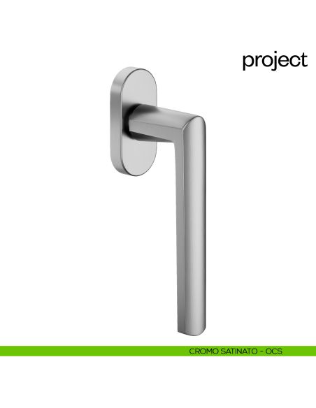 Maniglia per finestra martellina DK Project dnd cromo satinato