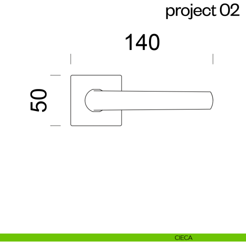 Maniglia per porta Project 02 dnd Handles cieca