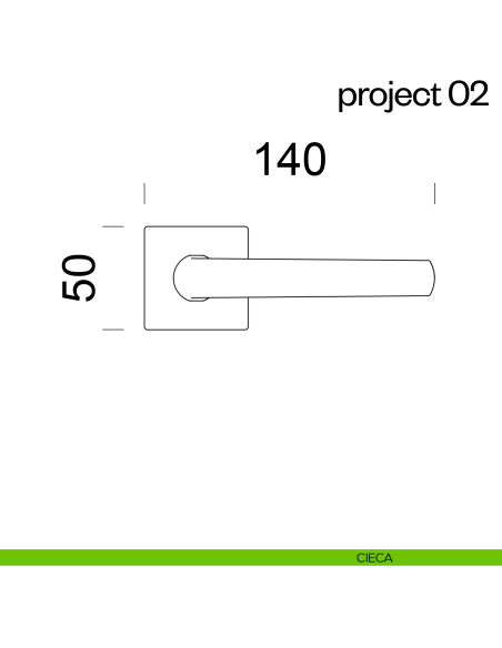 Maniglia per porta Project 02 dnd Handles cieca