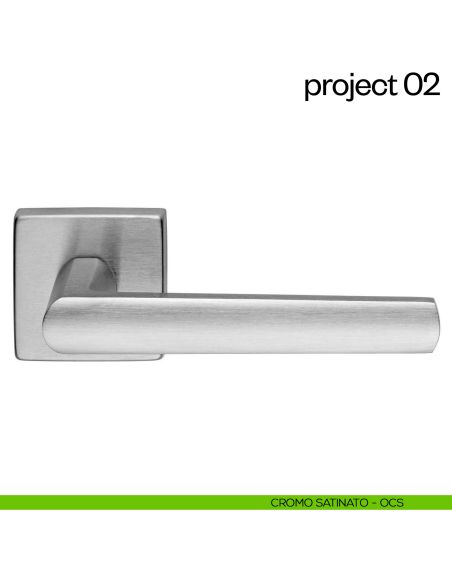 Maniglia per porta Project 02 dnd Handles cromo satinato