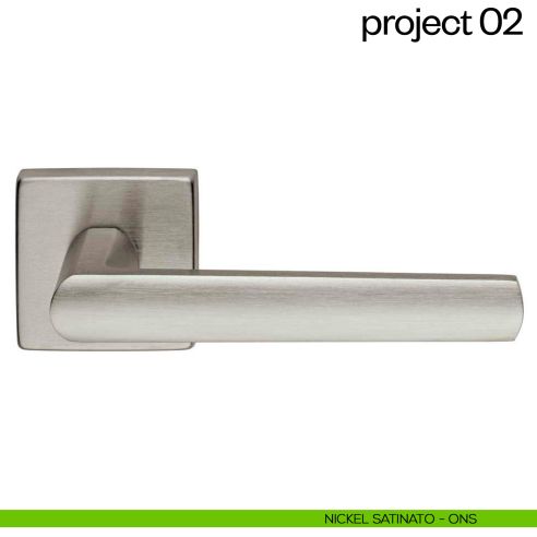 Maniglia per porta Project 02 dnd Handles nickel satinato