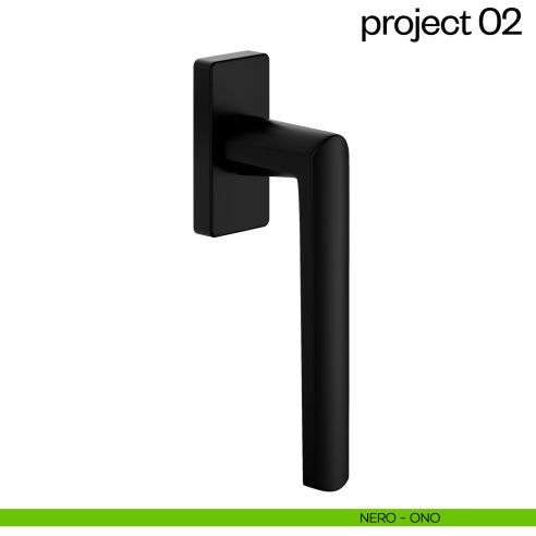 Maniglia per finestra martellina DK Project 02 dnd nero