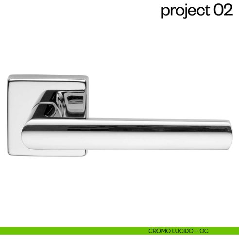 Maniglia per porta Project 02 dnd Handles cromo lucido