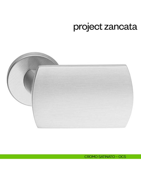 Maniglia per porta Project Zancata dnd Handles cromo satinato