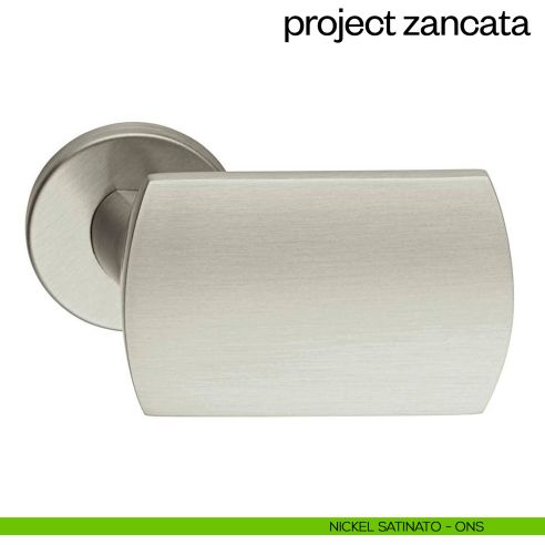Maniglia per porta Project Zancata dnd Handles nickel satinato