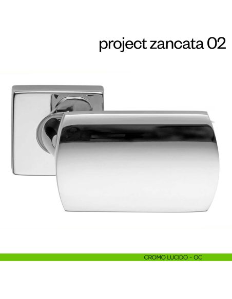 Maniglia per porta Project 02 Zancata dnd Handles cromo lucido