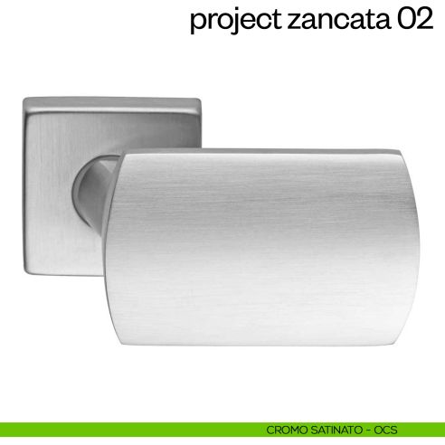Maniglia per porta Project 02 Zancata dnd Handles cromo satinato