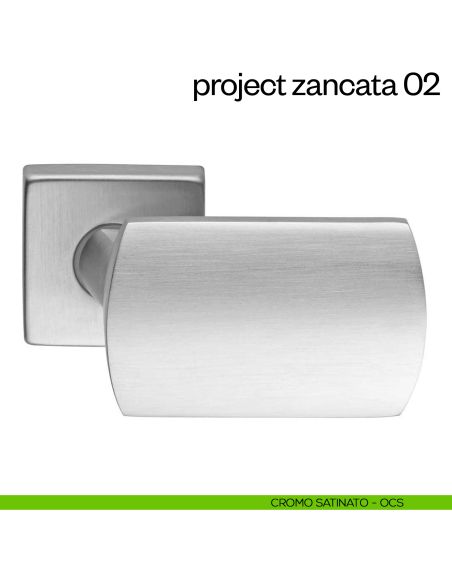 Maniglia per porta Project 02 Zancata dnd Handles cromo satinato