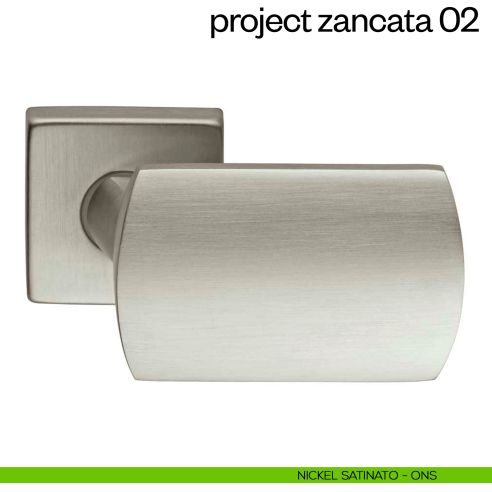 Maniglia per porta Project 02 Zancata dnd Handles nickel satinato