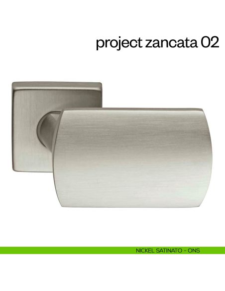 Maniglia per porta Project 02 Zancata dnd Handles nickel satinato