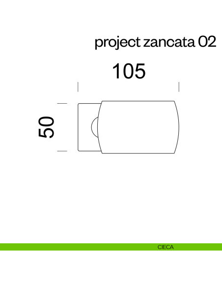 Maniglia per porta Project 02 Zancata dnd Handles cieca