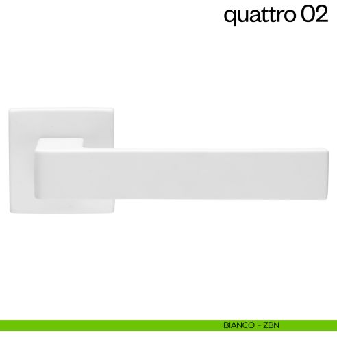 Maniglia per porta Quattro 02 dnd Handles bianco