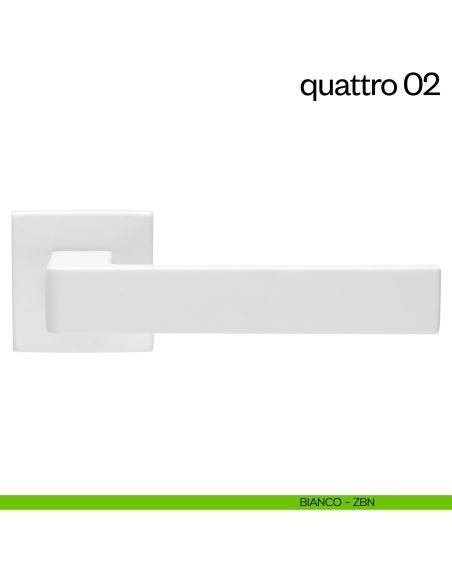 Maniglia per porta Quattro 02 dnd Handles bianco