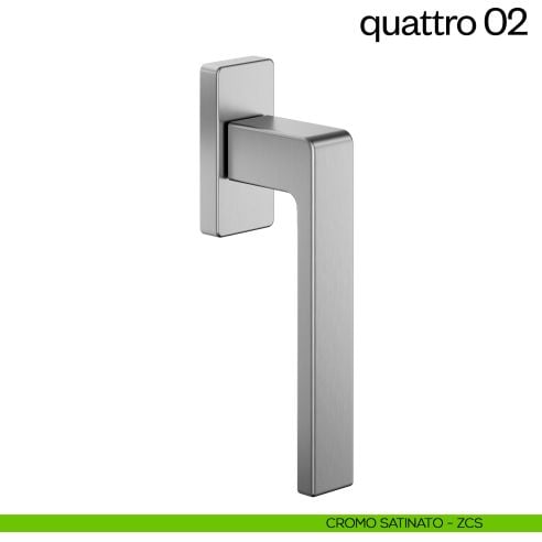 Maniglia per finestra martellina DK quattro 02 dnd cromo satinato