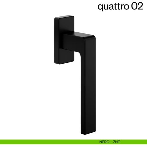 Maniglia per finestra martellina DK quattro 02 dnd nero