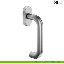 Maniglia per finestra martellina DK in acciaio S55 dnd Handles 2