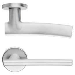 Maniglia per porta San dnd handles con rosetta tonda 2