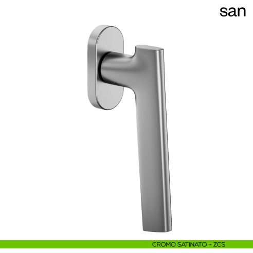 Maniglia per finestra martellina DK San dnd cromo satinato