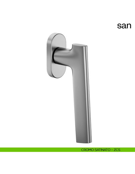 Maniglia per finestra martellina DK San dnd cromo satinato