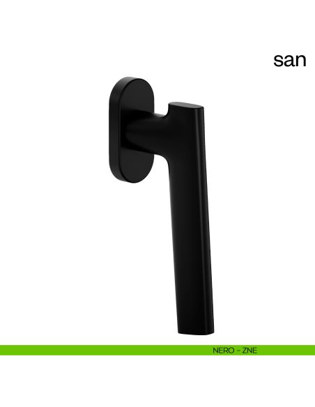 Maniglia per finestra martellina DK San dnd nero