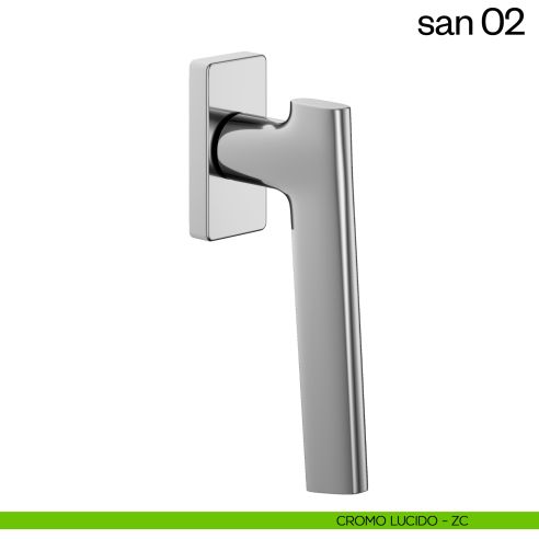 Maniglia per finestra martellina DK San 02 dnd cromo lucido