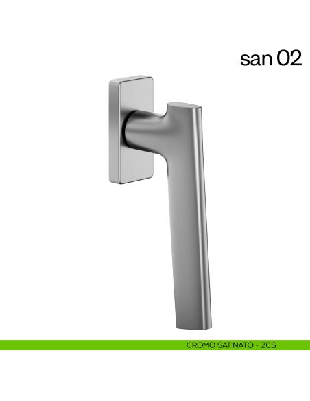 Maniglia per finestra martellina DK San 02 dnd cromo satinato