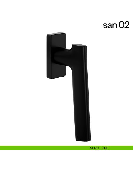 Maniglia per finestra martellina DK San 02 dnd nero