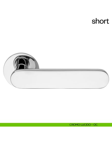 Maniglia per porta Short dnd Handles cromo lucido