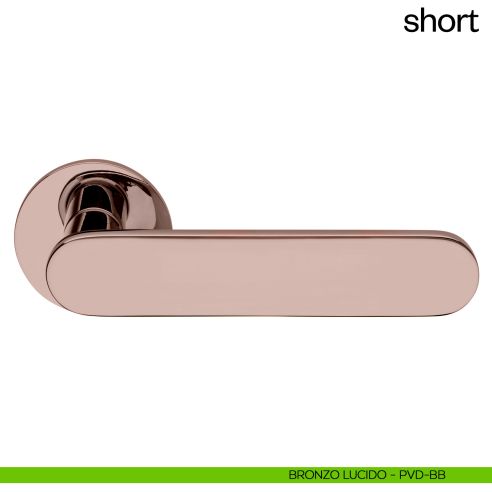 Maniglia per porta Short dnd Handles bronzo lucido