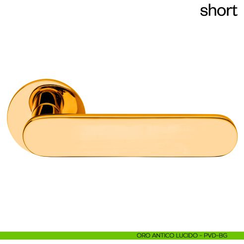 Maniglia per porta Short dnd Handles oro antico lucido