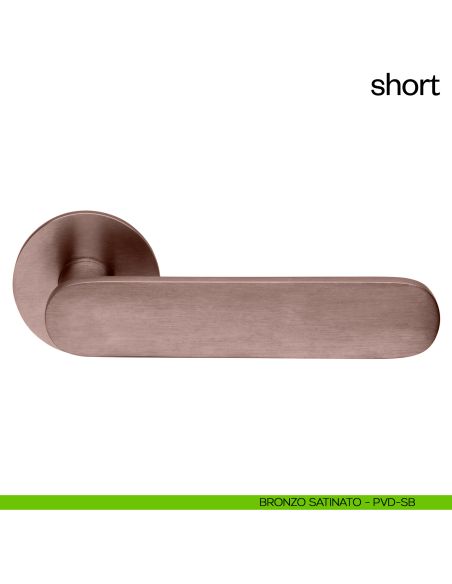 Maniglia per porta Short dnd Handles bronzo satinato